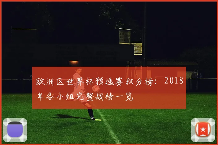 欧洲区世界杯预选赛积分榜：2018年各小组完整战绩一览